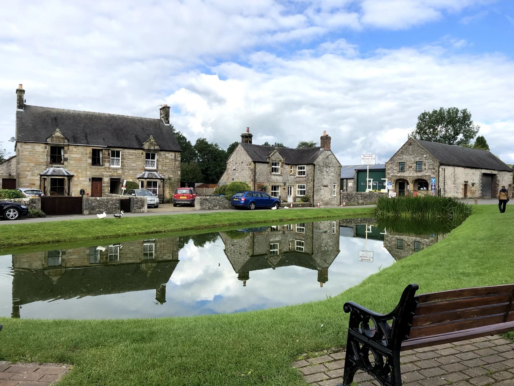 Hartington village green and duck pond